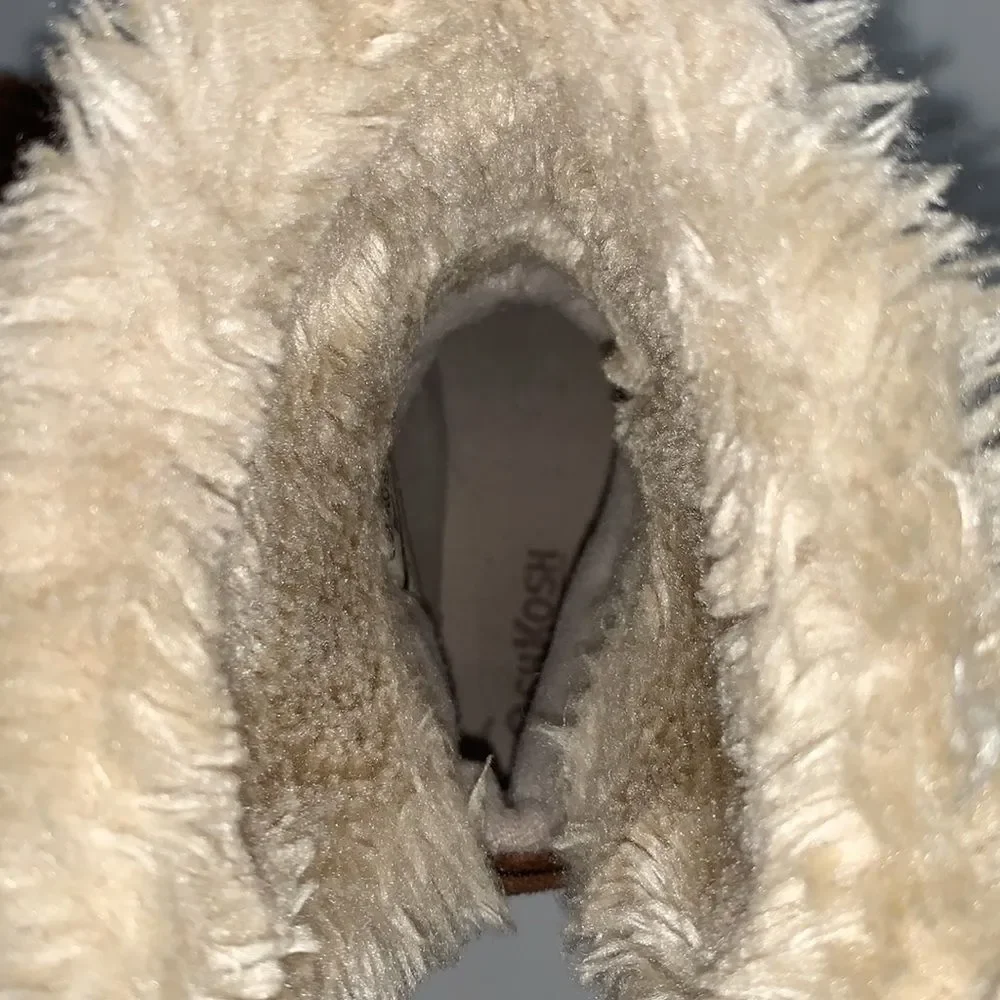 Oshkosh B’Gosh | Little Girls Winter Faux Fur Lined Brown Boots Size 7 toddler